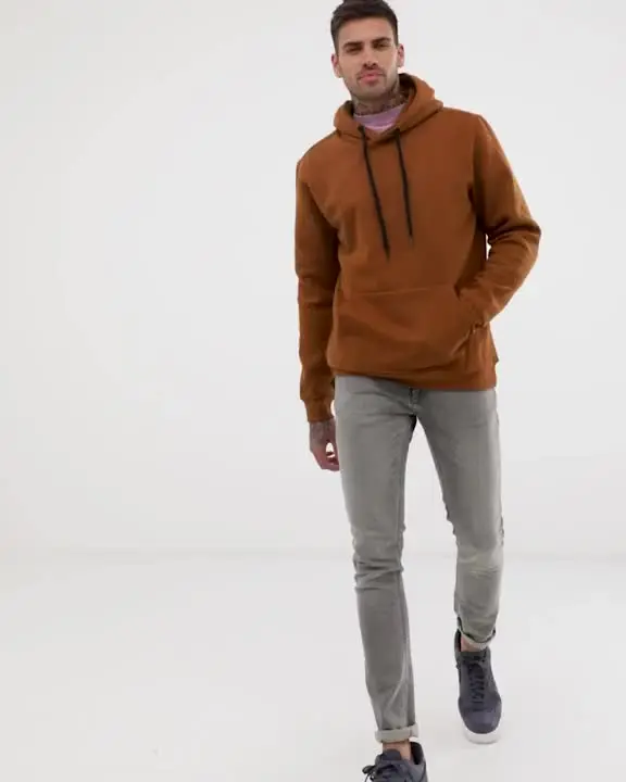 High Quality 100% Cotton Pullover Custom Printing Embroidery Men Hoodies