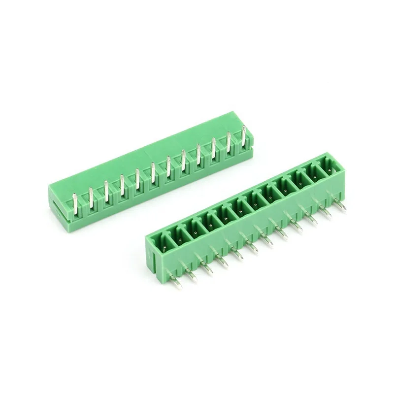 Curved Needle Socket Spacing 3.81MM 300V 8A Plug-in Terminal Connector KF2EDGR-3.81-12P/08P/06P/05P/04P/03P/02P