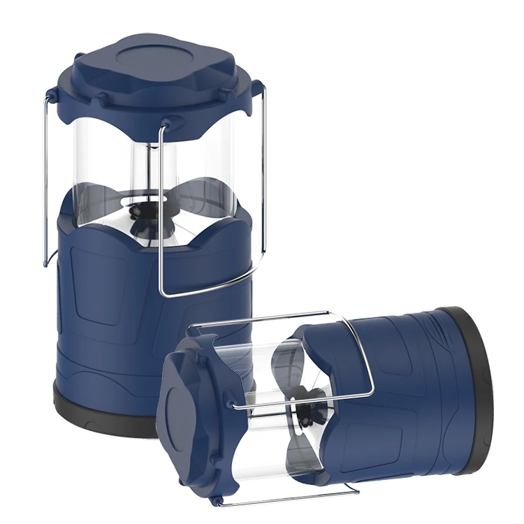 Портативный синий Портативный складной светодиодный фонарь 1200 люмен для кемпинга