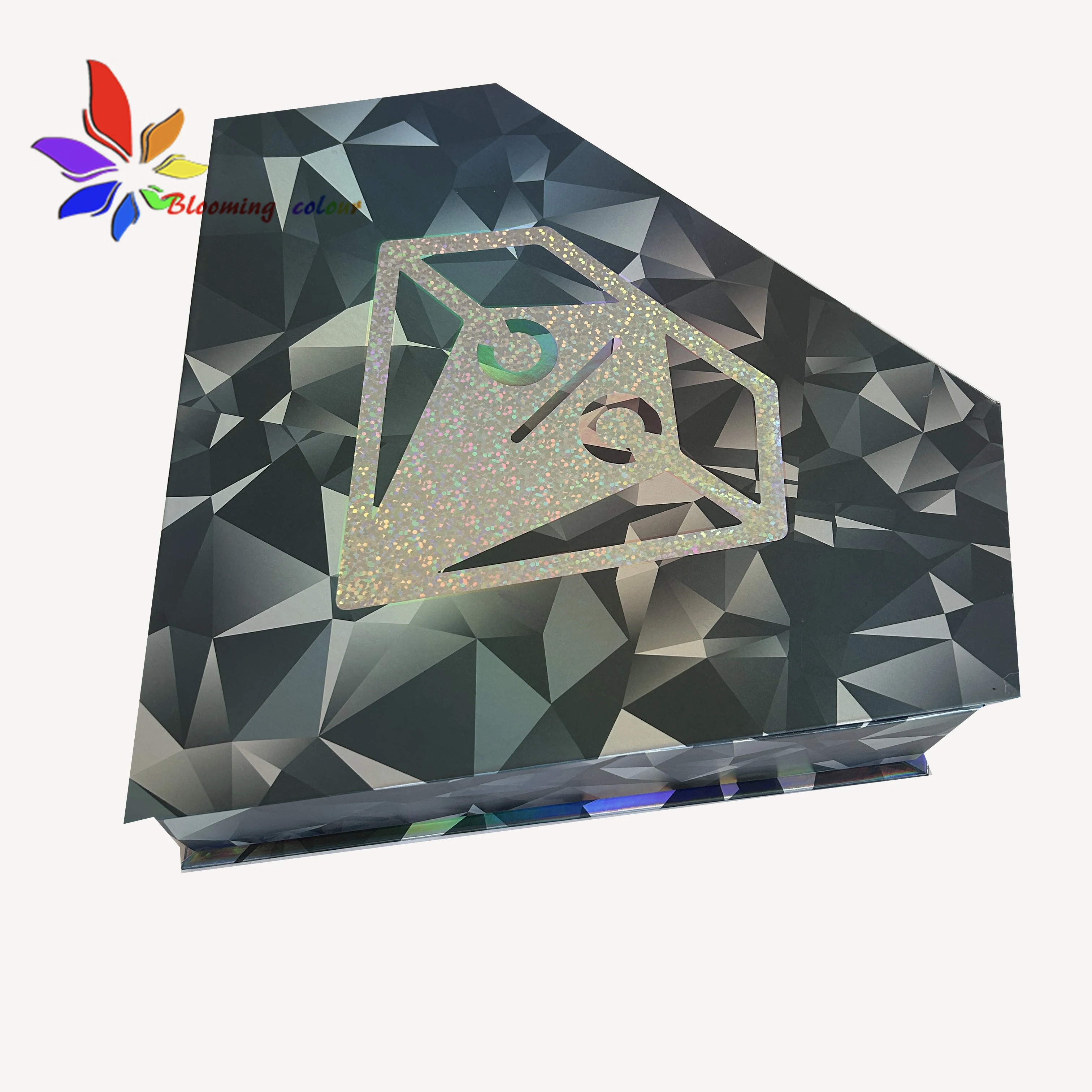 Custom private label shiny packaging box art design packaging gift box