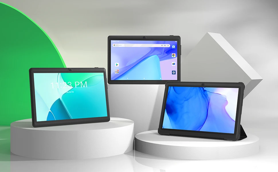 Pritom 2023 Adult Tablet PC K7 PRO 7 Inch 1024*600 HD A100 CPU 32GB Android 11 Extra Case Tablet PC