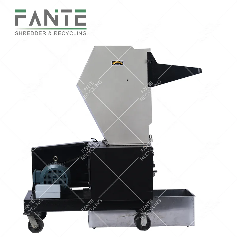 FANTE Waste hard plastic barrel film pet bottle recycling plastic pp grinder crusher