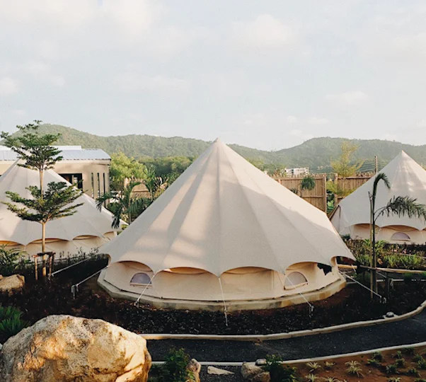 Outdoor Camping Cotton Canvas 5m Waterproof Bell Tent Teepee Yurt Glamping Tent