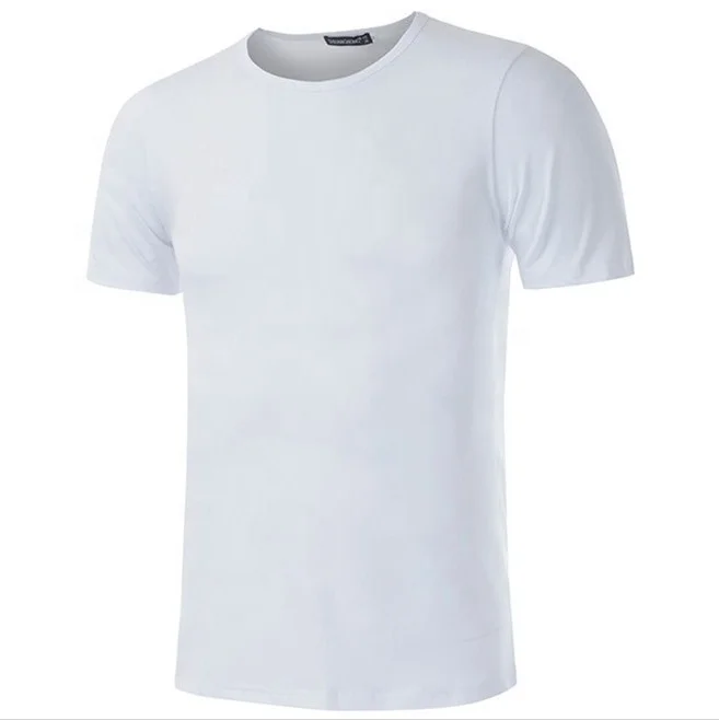 Wholesale 100% polyester T-shirt sublimation T-shirt ordinary custom printed white black blue blank T-shirt
