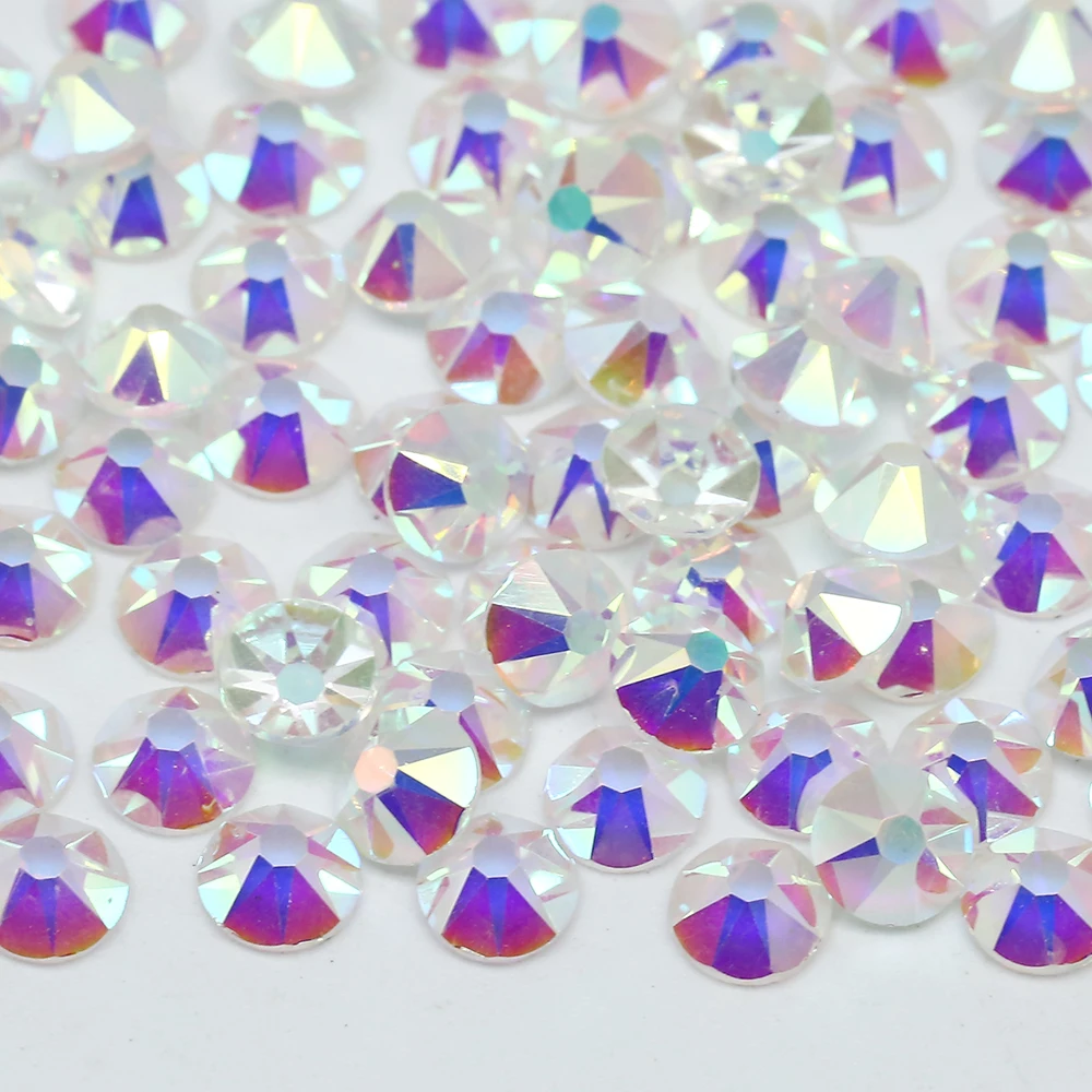 XULIN 2088 8 Big 8 Small 16 Star Cut Facets SS20 Flat Back Transparent AB Glass Rhinestones For Wedding Clothes