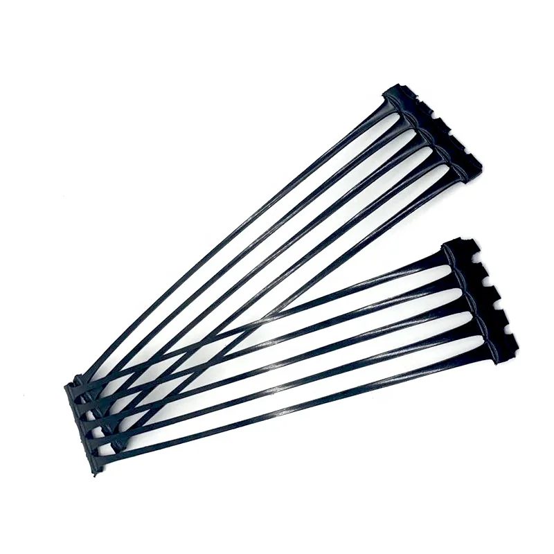 High strength HDPE/PP uniaxial plastic geogrid are used for retaining walls, landfill roads and other earthworks