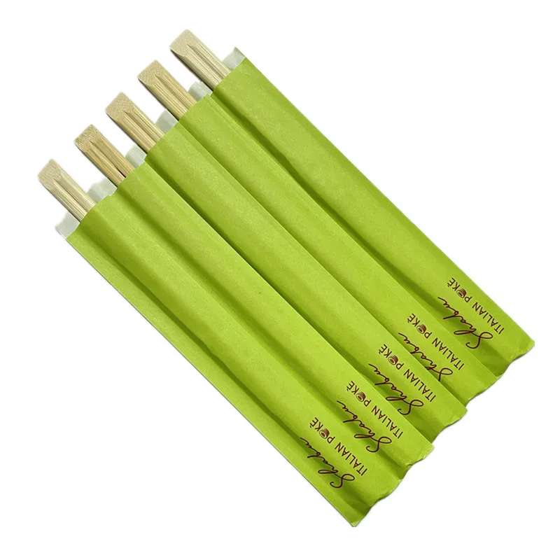 Bamboo Disposable Paper Sleeve Chopstick Tensoge Chopsticks For Sushi With Packing