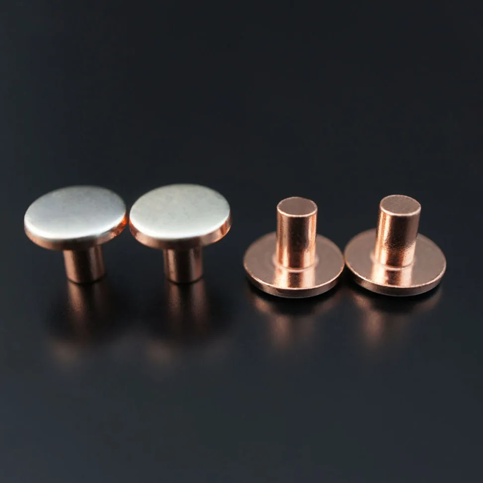electrical bimetal rivet contact metal silver copper rivet contact