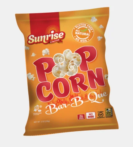 Delicious Snacks wholesale fresh large 8 PackBBQ Flavord Popcorn 4 Oz snack gluten free new product packaging