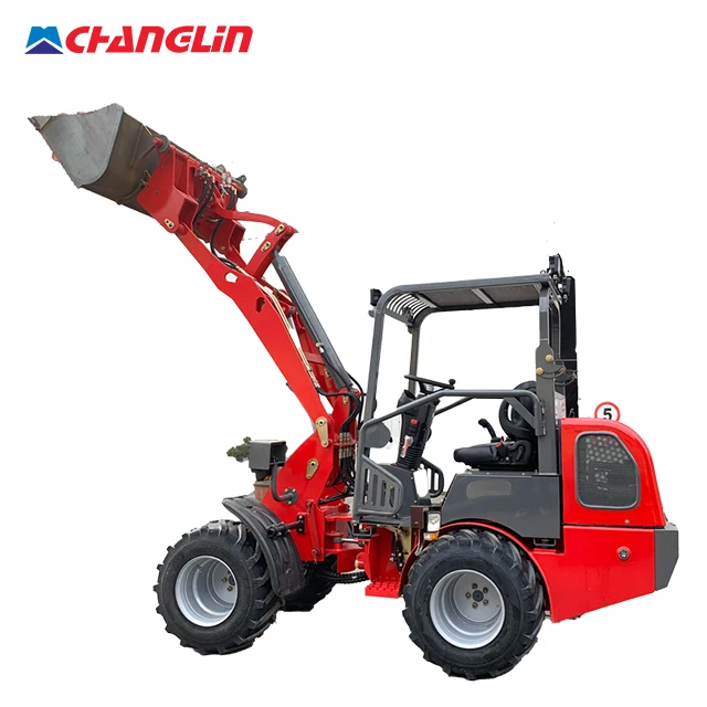 CE 1ton Factory Price Small Mini diesel 4 Wheel Drive Articulated Articulating Loader