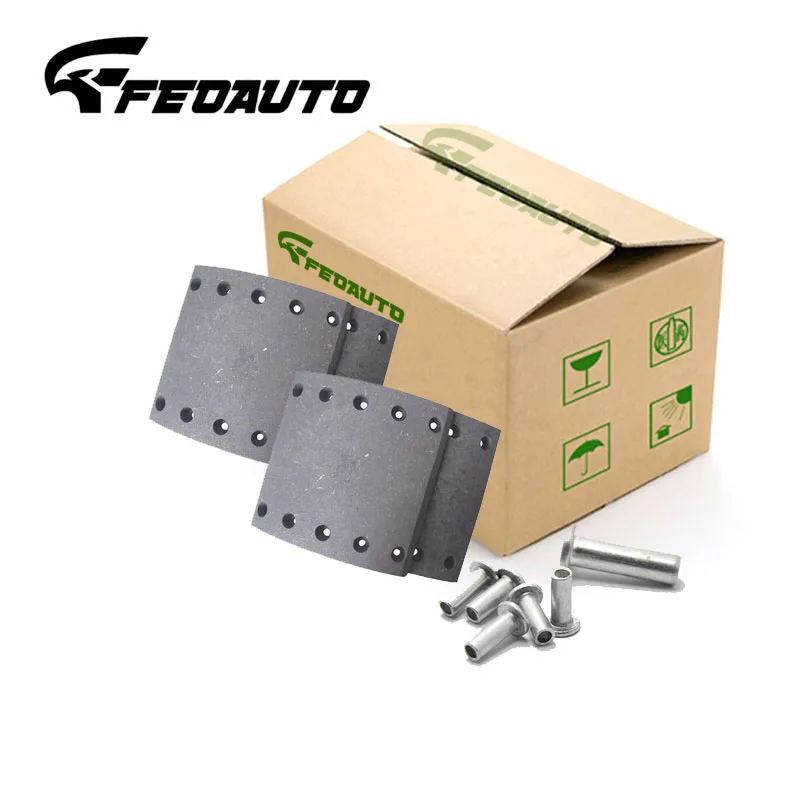 OE 1057301200 brake shoe lining making machine wva 19032 brake lining with rivet