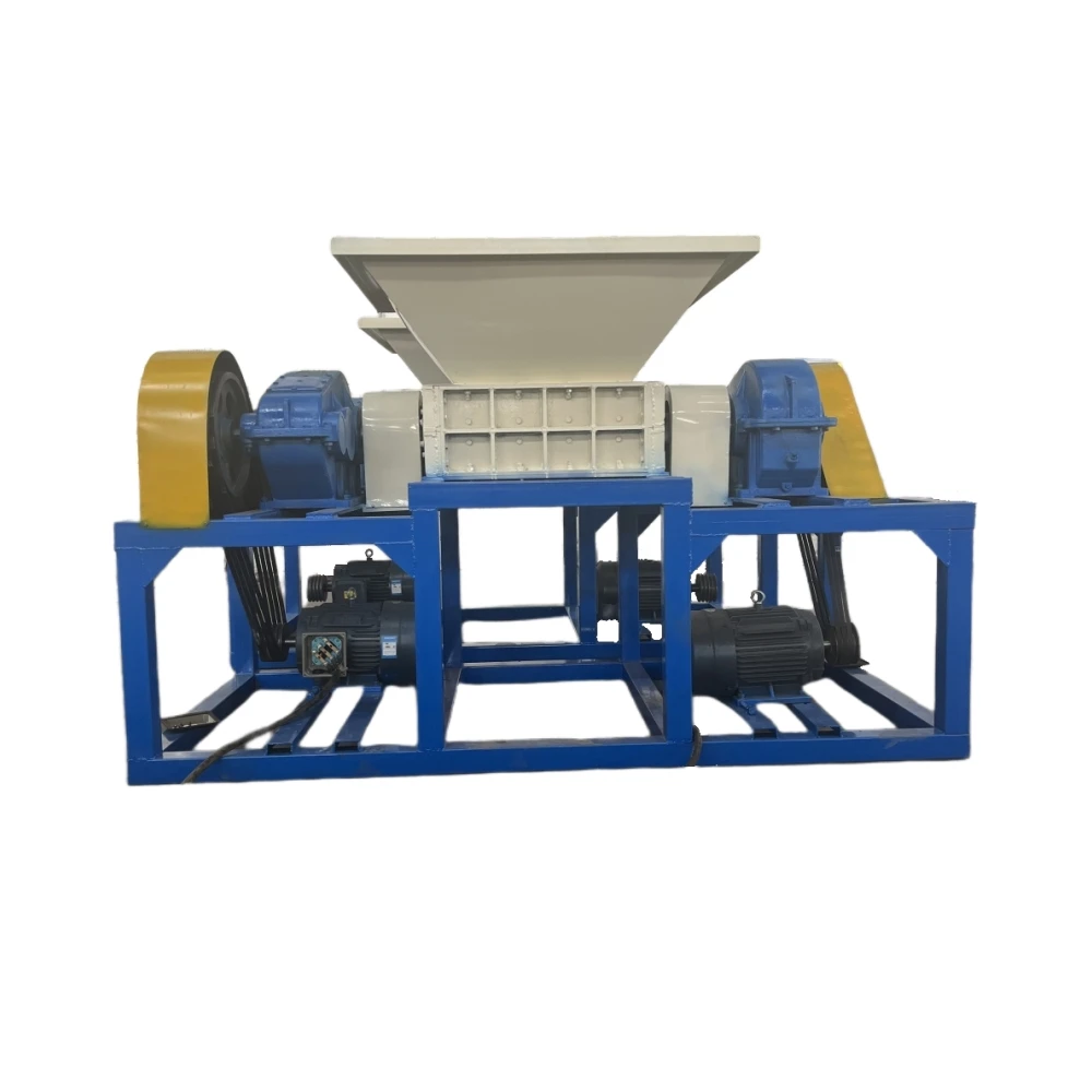 High Efficiency Scrap Bicycle Shredding Machine Waste Recycling Double Shaft Shredder