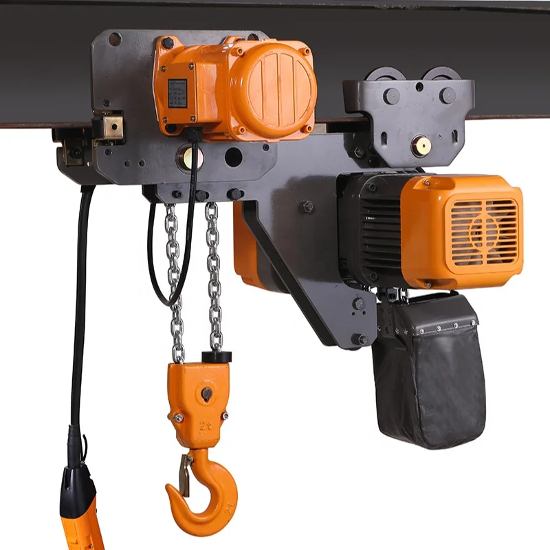 Electric Single Chain hoist 2 ton with hook EQ Operation Low clearance electric cable hoist