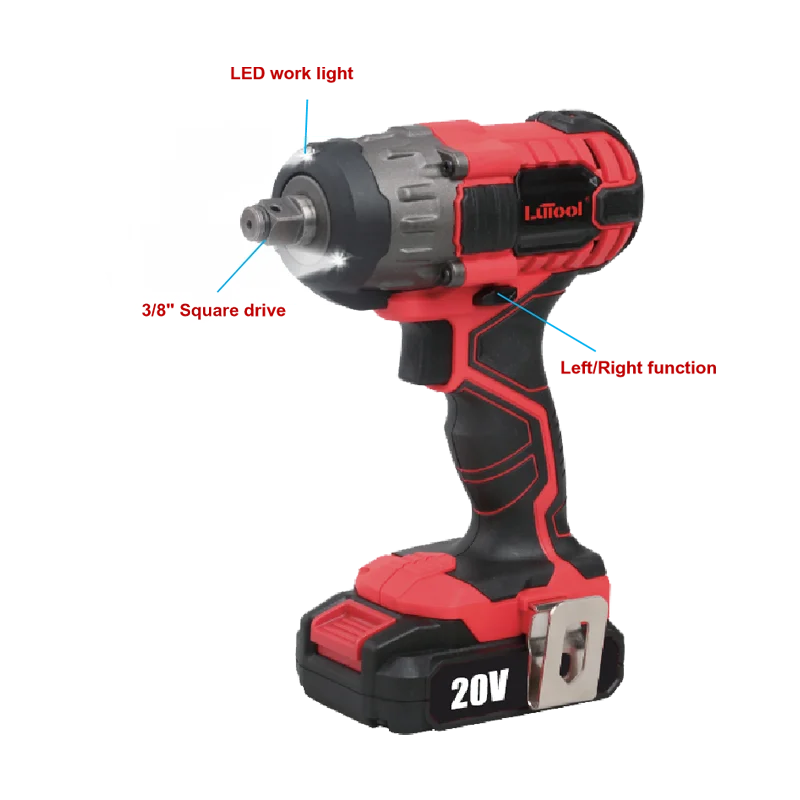
LUTOOL G20 other power powerful Cordless battery impact electric torque Wrench tool machine combo kit 