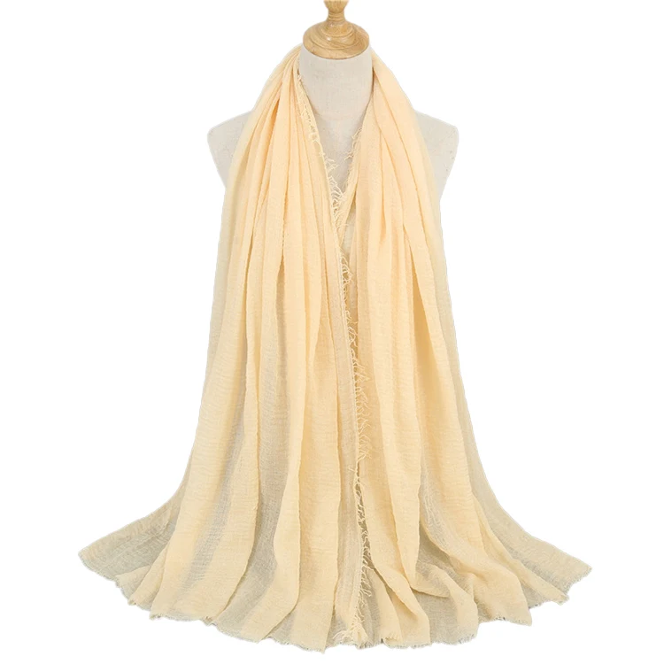 
 Фата для хиджаба, Женский вискозный шарф, модная шаль, хлопковый мусульманский шарф, необходимый хиджаб  