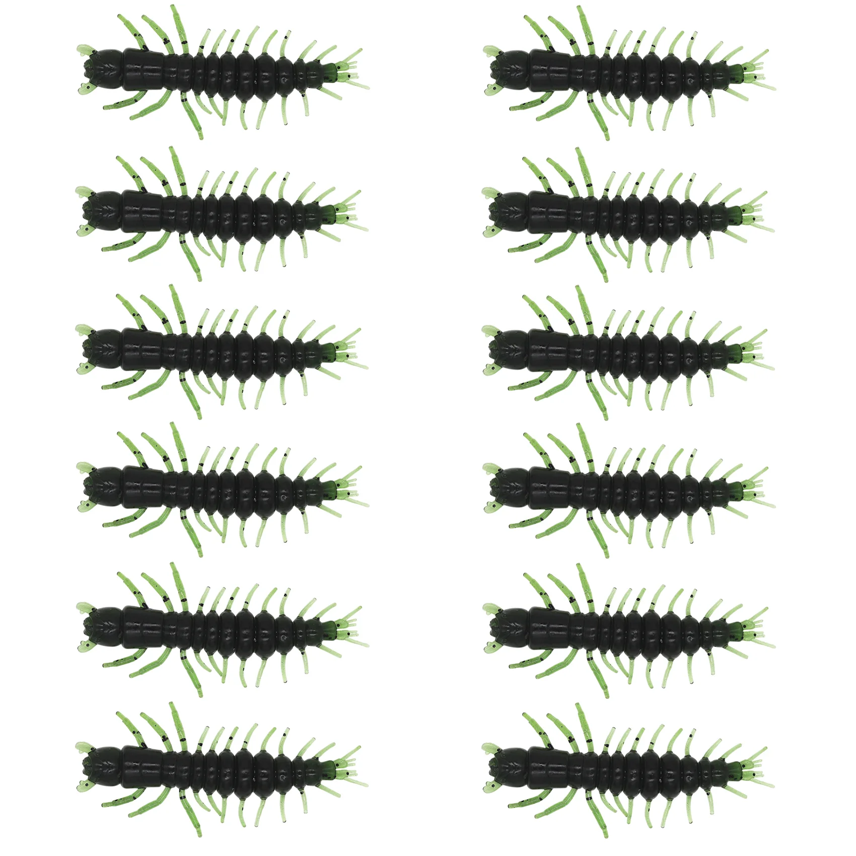 Ned-Mite 3D Scanned Hellgrammite Rig Fishing Bait, Soft Plastic Fishing Lures for Catfish, Trout, Crappie, or Bass Fishing B10