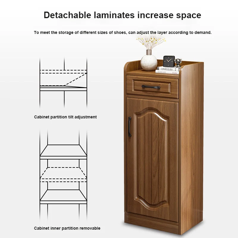 Small Apartment Entrance Shoe Cabinet Hallway Cabinet Narrow Size Simple Modern Household Economical Shoe Storage Rack