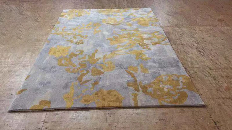 Modern design gold regional European and American handmade custom carpet