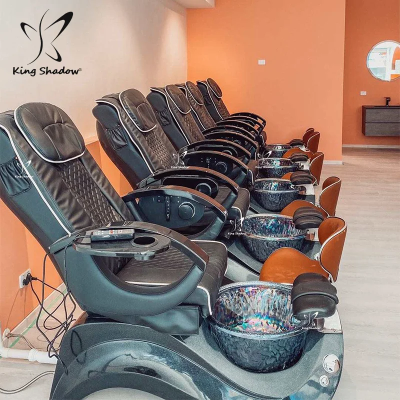 Modern  Kids Manicure Foot Bath Spa Equipment Tech Pedicure Chairs With Massage Function