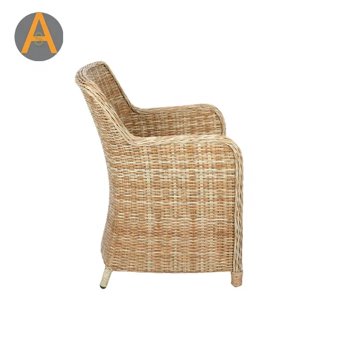 Commercial Furniture rattan wicker fast food hotel restaurant dining table and chairs set