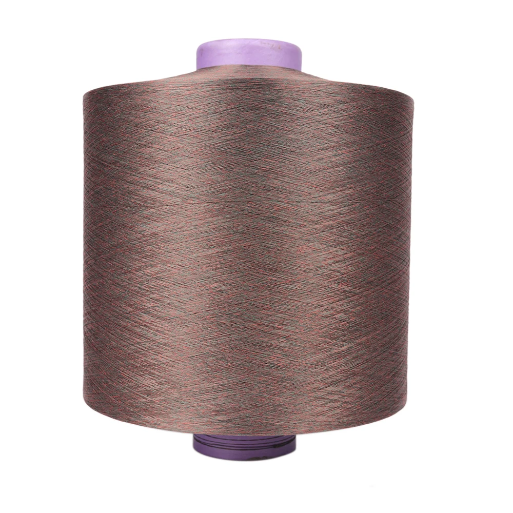 
2018 high tenacity 100% spun polyester textured melange yarn price manufacturer in china 