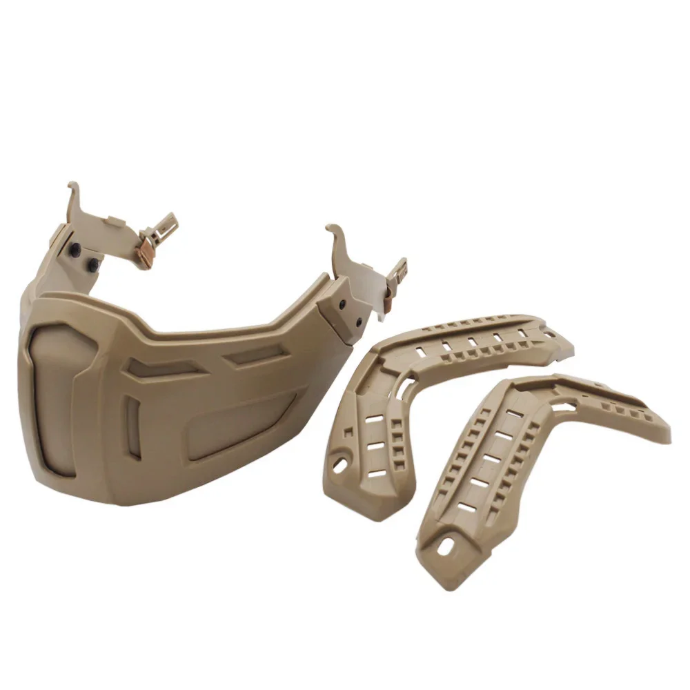 New Tactical FAST Helmet with Half Face Mask for Hunting, Airsoft CS Game and Paintball - Helmet Accessories Gear