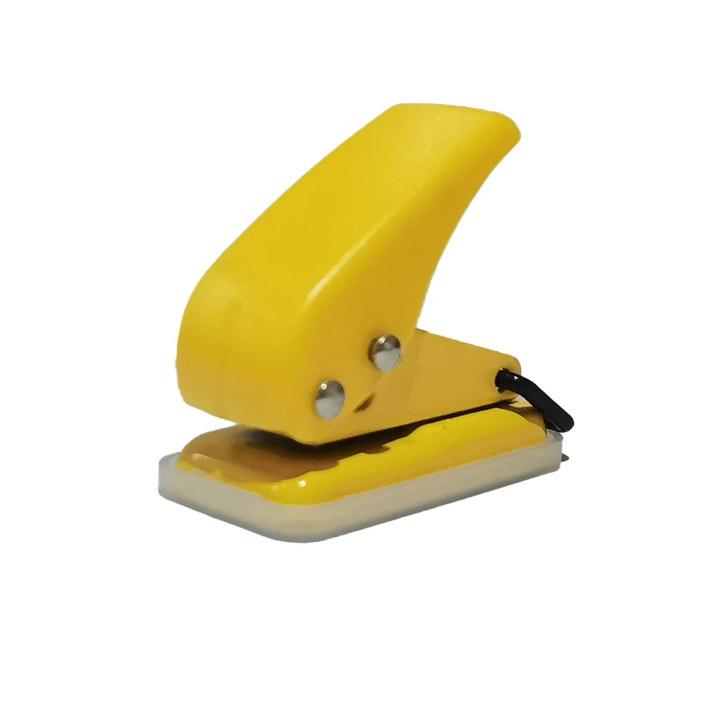 Custom logo mini one hole 1.5mm mini paper punch for home office school