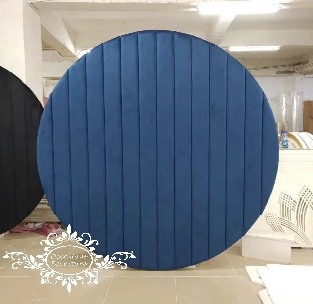 Бархатный фон темно-синего цвета, сделанный по событиям, мебель