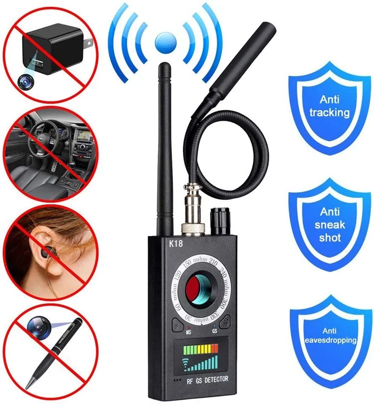 K18 GPS отслеживание ошибок шпионская прослушка детектор мини скрытая камера GSM звуковой сигнал подслушивание шпионских устройств искатель