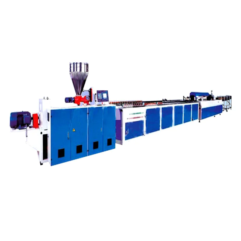 PVC,PE,PP + Wood (foamed) wide door plate extruding machine