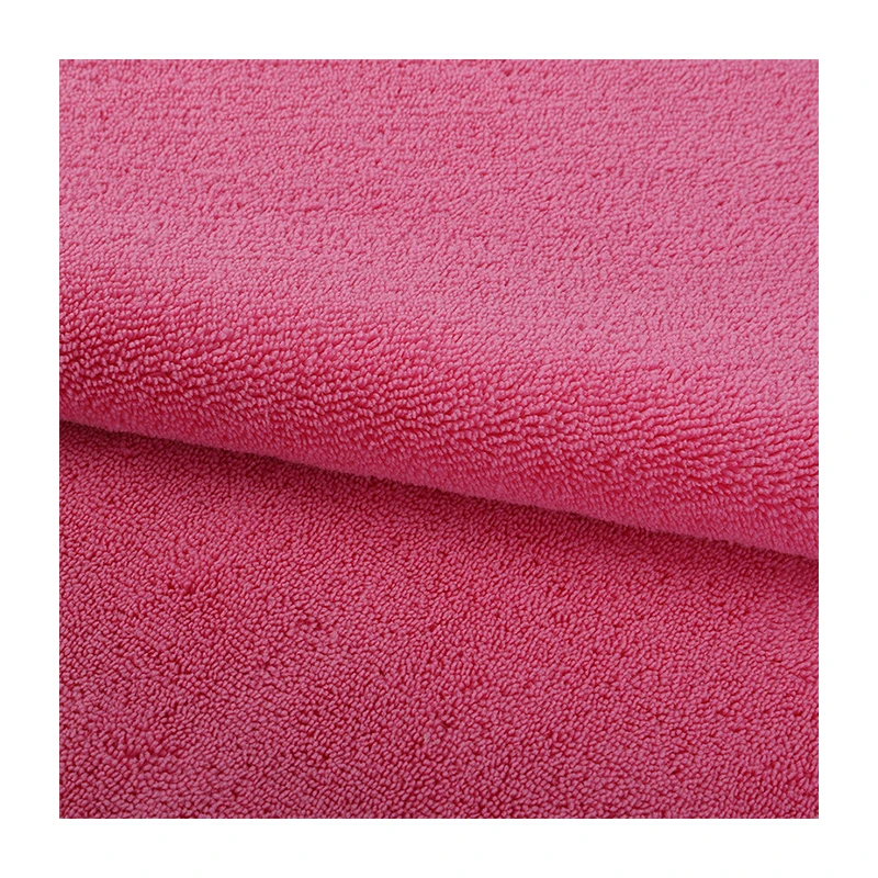 Factory Production Hotel Luxury Soft Skin Friendly Household Polyester Cotton Microfiber Terry Cloth Fabric