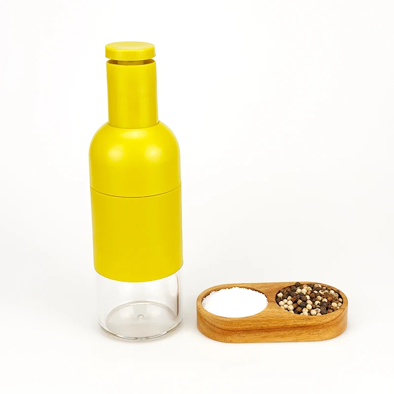 Popular Bright Colored Plastic Electric Battery-powered Salt and Pepper Grinder Spice Mill for Restaurant or Home use