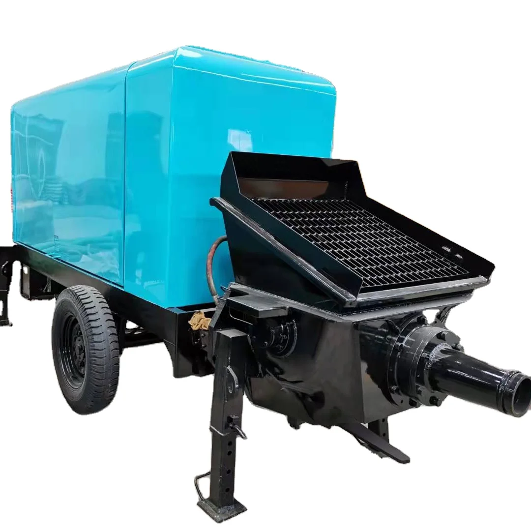 Minle 20M3/H 30M3/H 40M3/H 50M3/H 60m3/H Diesel Engine Concrete Pumps/Bomba de hormigon serie Diesel