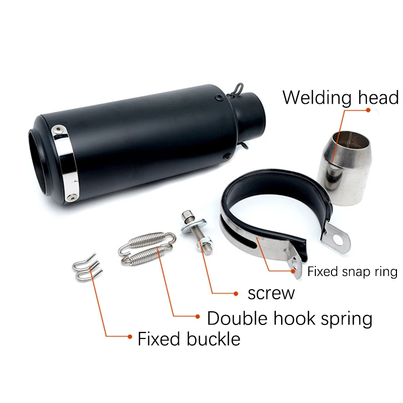 Customized and modified muffler SC off-road motorcycle new R26 round mouth 51mm interface exhaust pipe