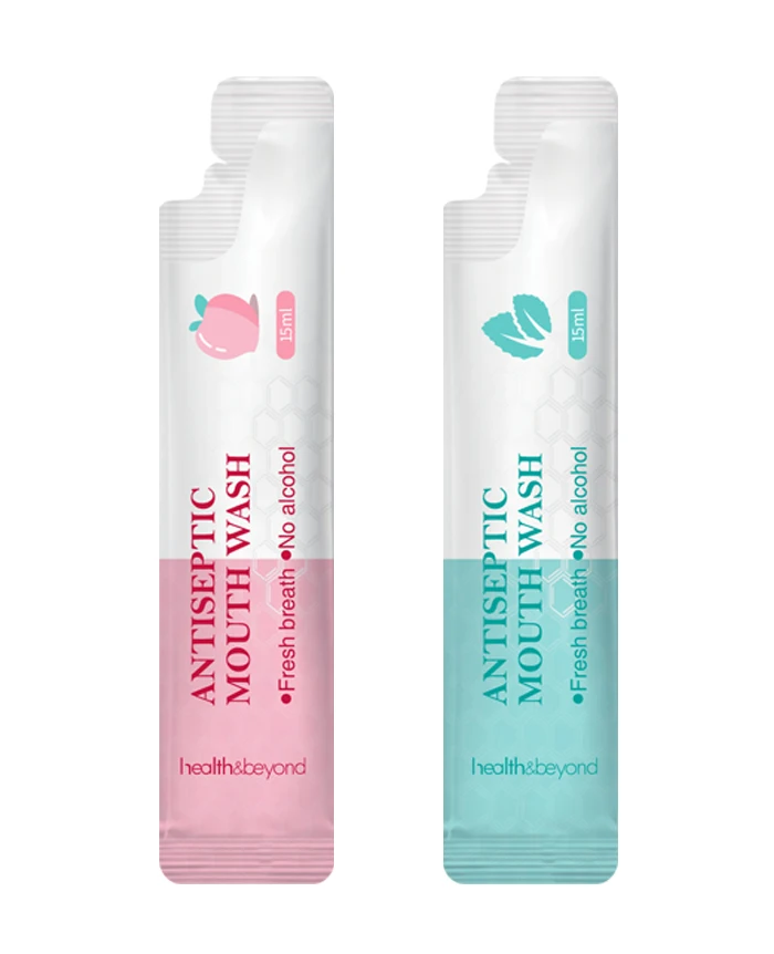 Oral care mouthwash in portable