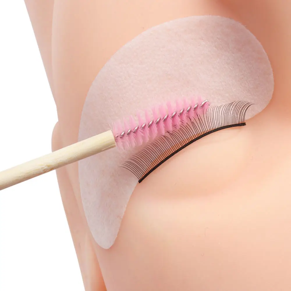 Reusable Lash Brush Lash Wand Brush Mascara Brush with Bamboo Handle