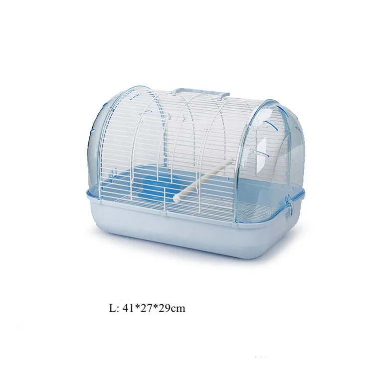 Small Portable breathable metal pet supplies bird cages transparent parrot birds cage