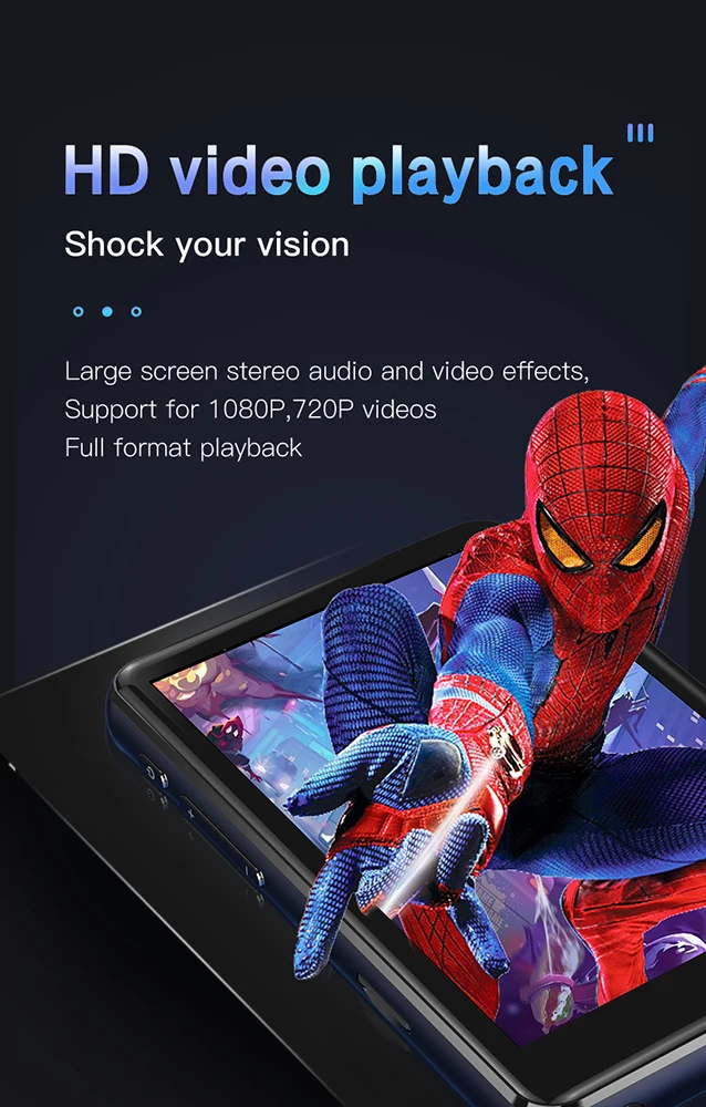 Mp3 &MP4 Player, Upgraded Android 10.O Portable HiFi Lossless Sound Music Player FM Radio,Voice Touchscreen Mp4 Player for Kids