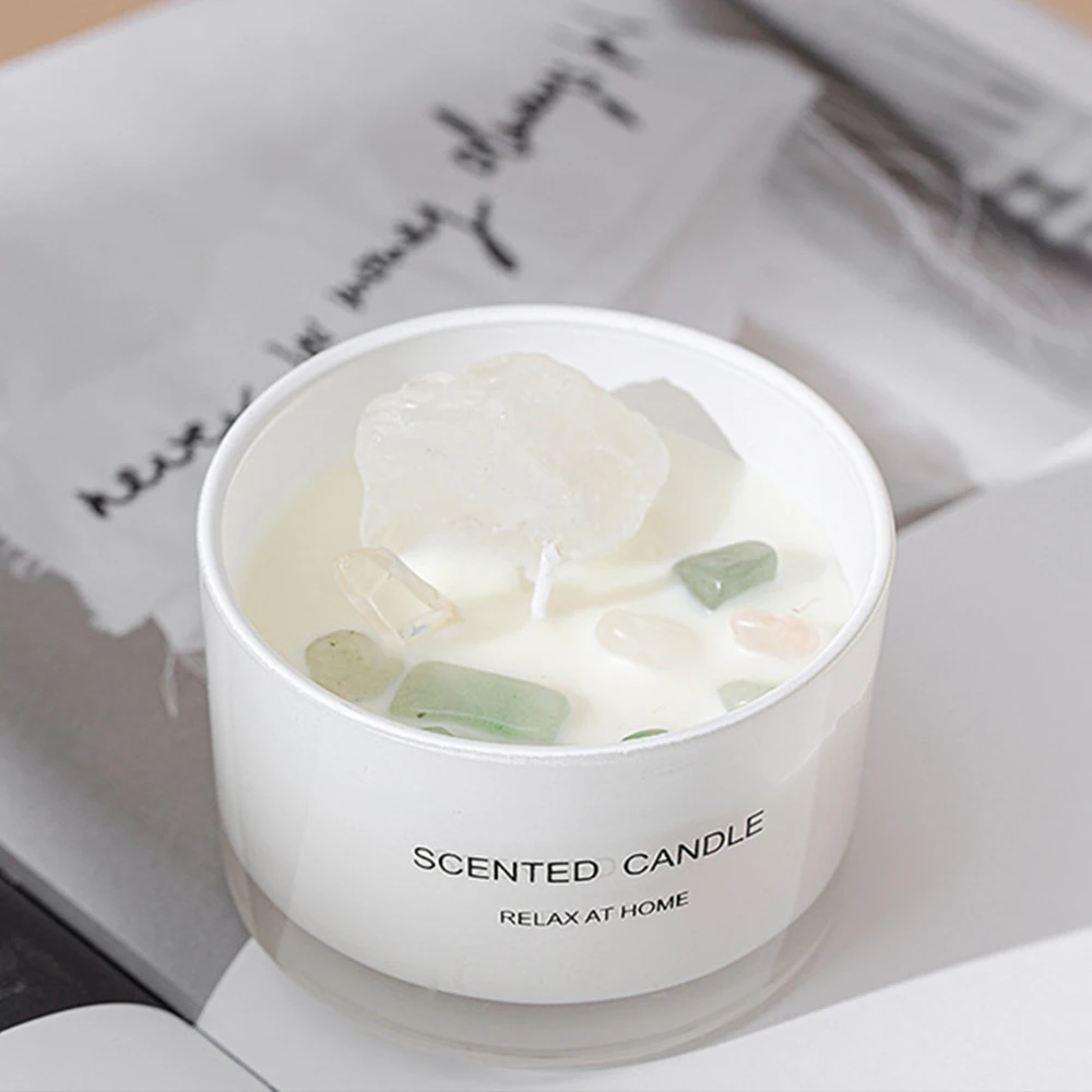 crystal cup soy wax scented candle for home deco best gift for holiday birthday Wedding