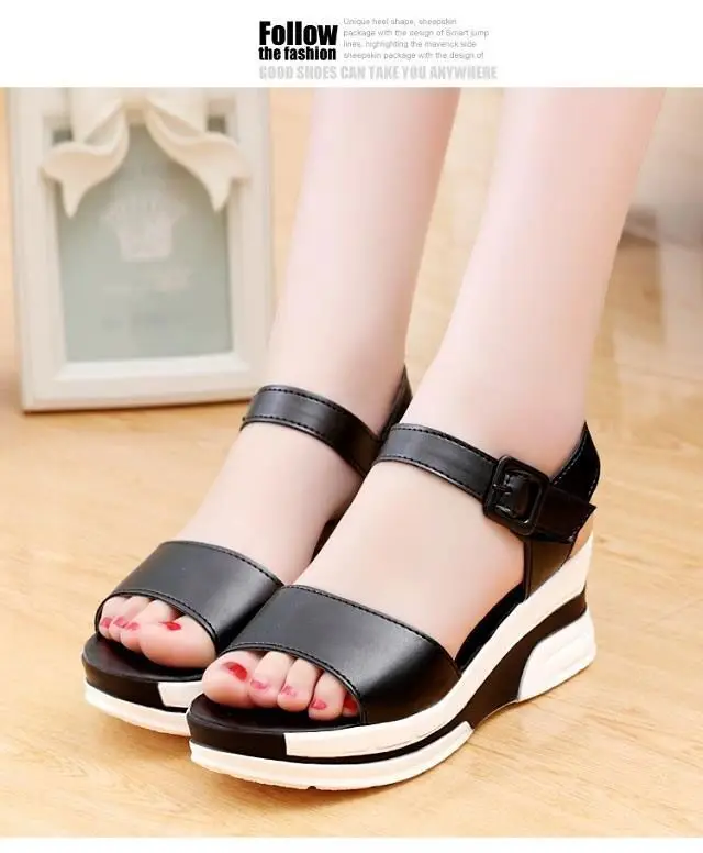 NEW Sandals Female Shoes Summer New Anti-Slip Wedge Heel Sandals Fashion Casual Shoes For Women