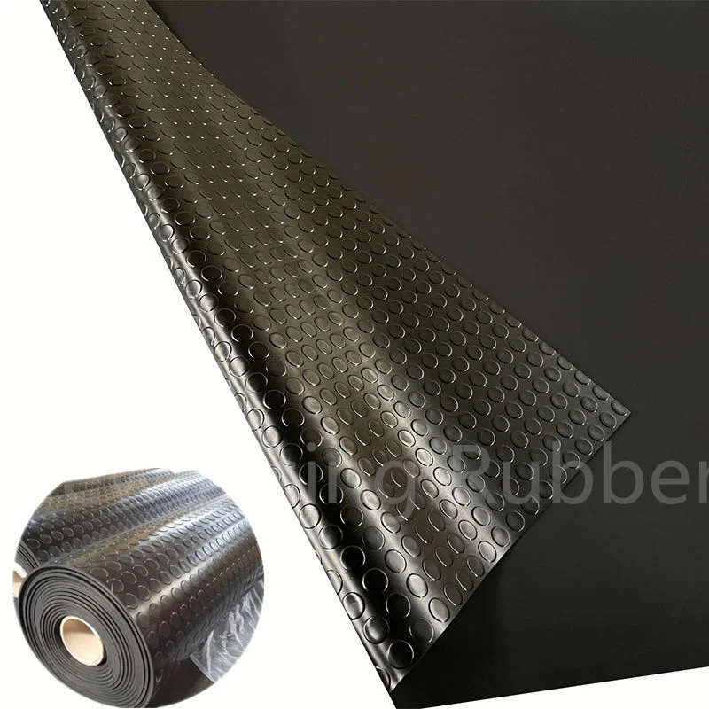 Button Dot Round  Rubber Sheet/ Coin Rubber Flooring Matting Rolls/carpet for floor
