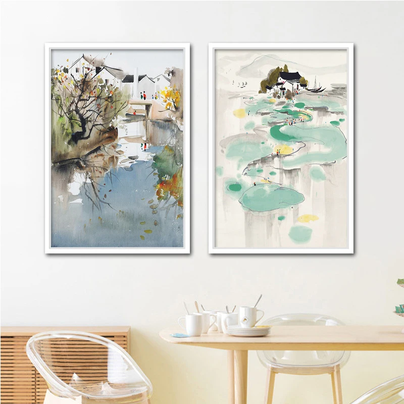 
New Chinese ink and wash Chinese dragon painting study room living room chinese dragon art painting 