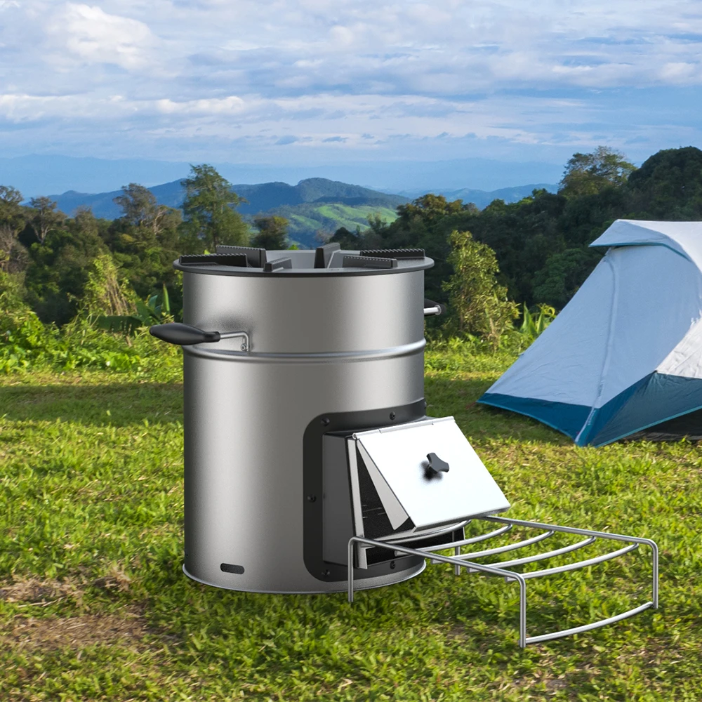 High efficiency cooking stove camping wood stove charcoal stove