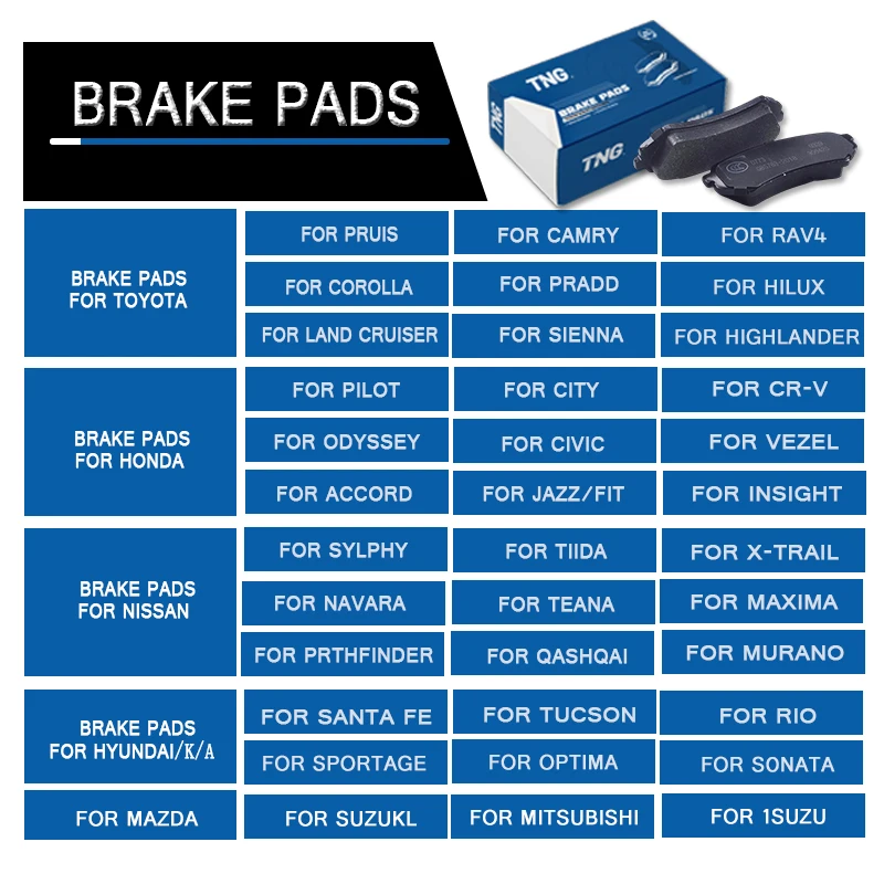 Hot Sell China Factory Ceramic Brake Pads for Kia Optima Soul Sportage for Hyundai D1295 58101-1DE00 Brake Pad Supplier