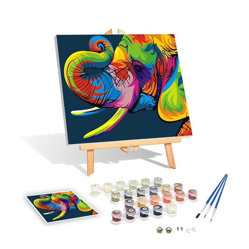 Spot 40*50Cm  Modern Simplicity China Impression Style Oil On Canvas Painting By Numbers