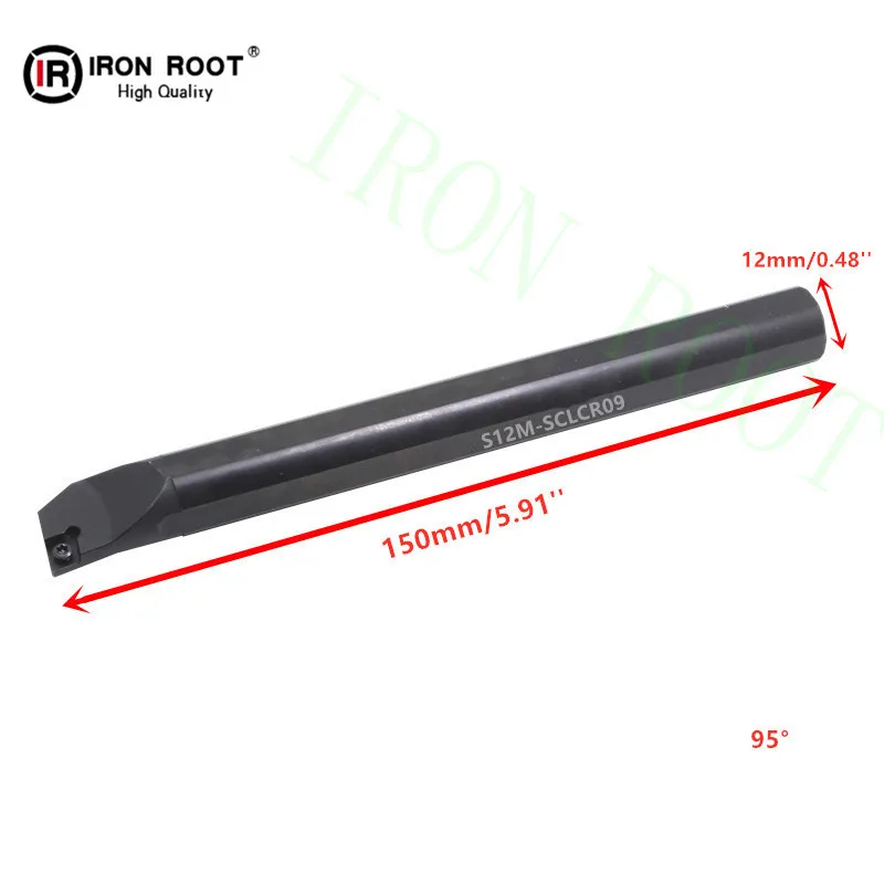 95 degree CNC Lathe Machine Turning Tool S12M-SCLCR/L09 CNC Internal Turning Tool Holder for CCMT Insert