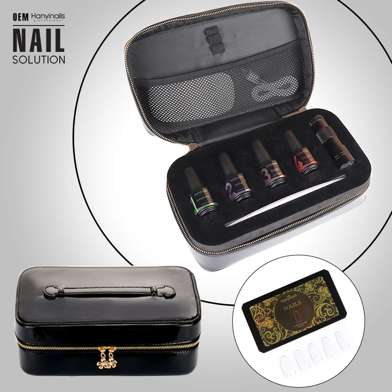 Hanyinails нажимайте на ногти искусственные 500 накладные прозрачный/телесный полный Чехол Набор накладных