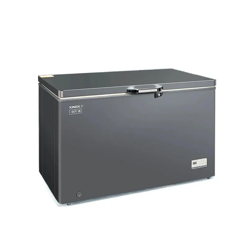 Black deep fridge single door fridge shop use deep chest freezer electric freezer with lock Single temperature