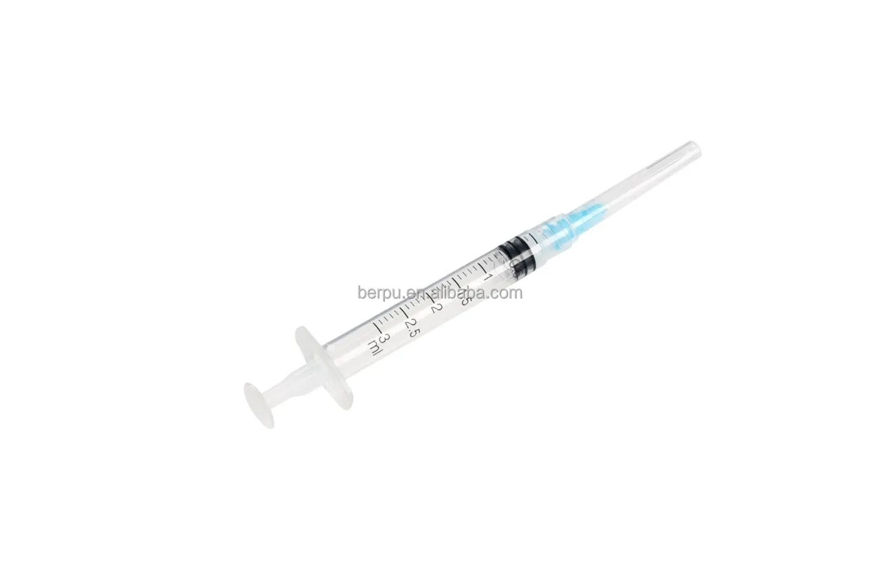 Manufacturer Custom Wholesale Low Dead Space Disposable Syringe 1ml 3ml 5ml 10ml With Fixed Needle