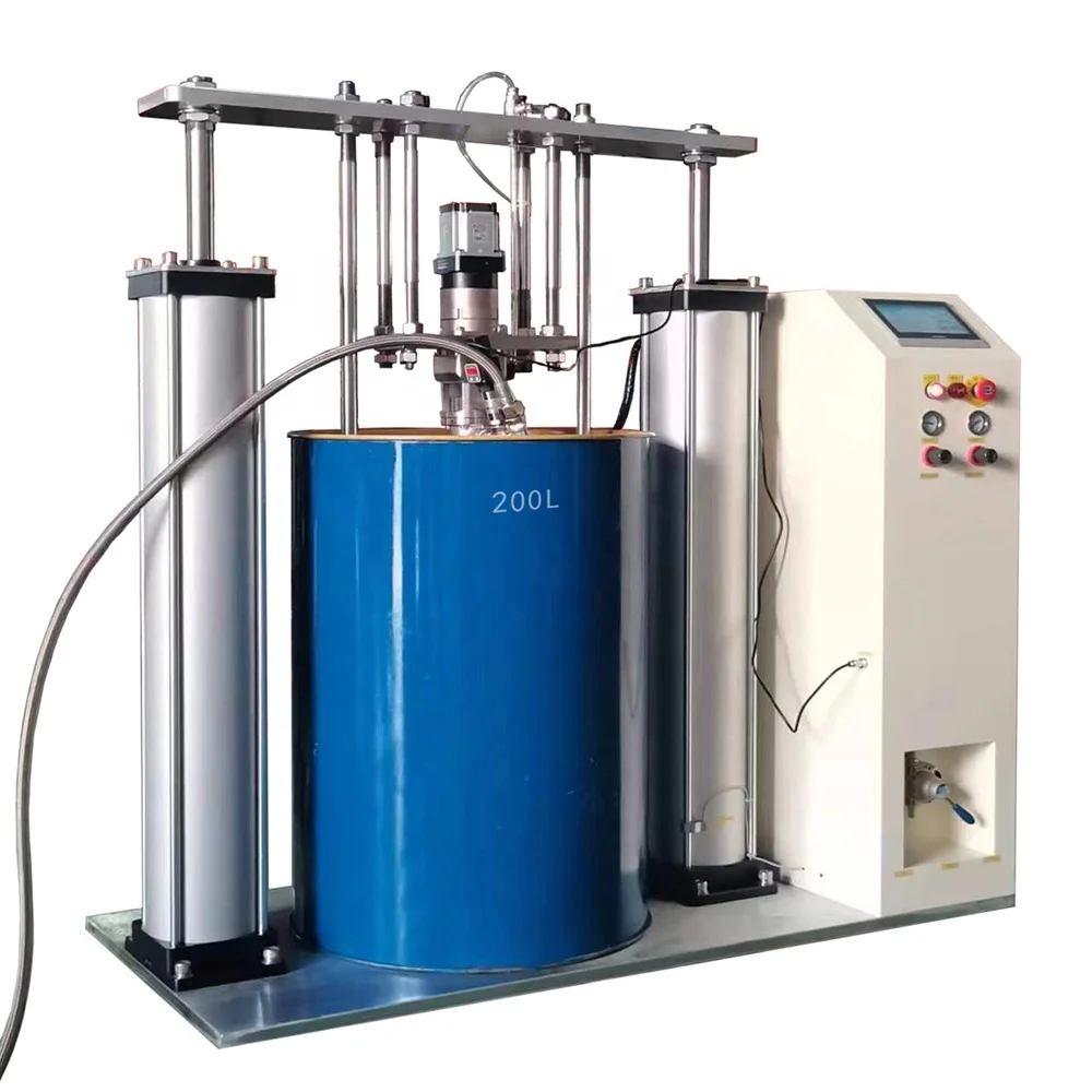 55 Gallon 200 litre drum lifter Emtying pump systems Barrel adhesive Transfer Filling Pump